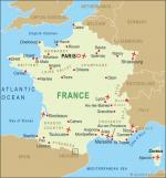 Frankrijk kaart